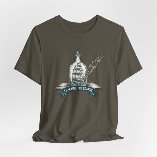 Ship in a Bottle Writer T-Shirt — Travel & Adventure Tee