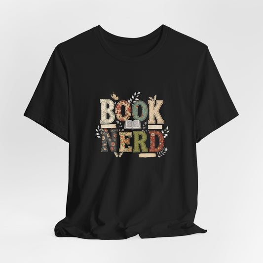 Book Nerd Patch Reading Tee