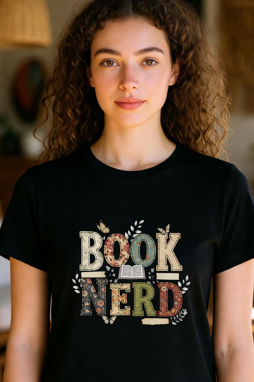 Book Nerd Patch Reading Tee