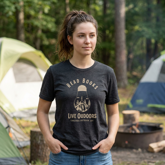 Read Book, Live Outdoors Tee