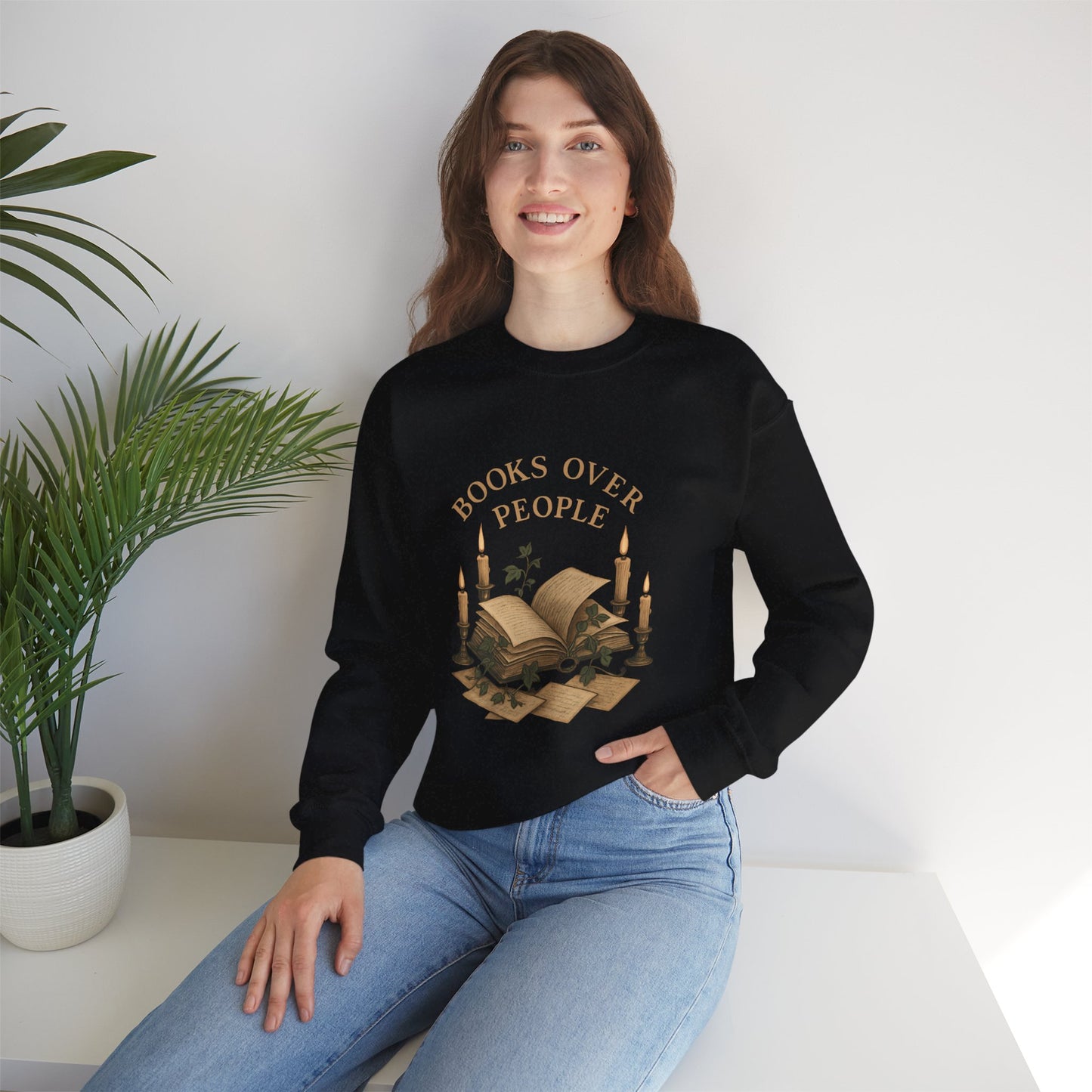 Books Over People Crewneck Sweatshirt