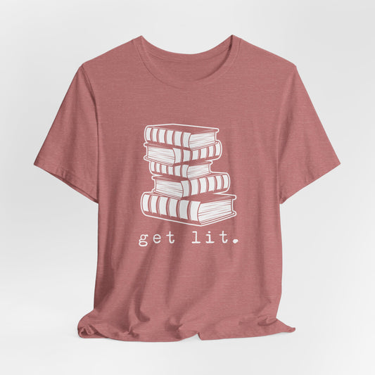 Get Lit Book Stack Tee