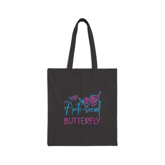 Anti-Social Butterfly" Cute Butterfly Tote