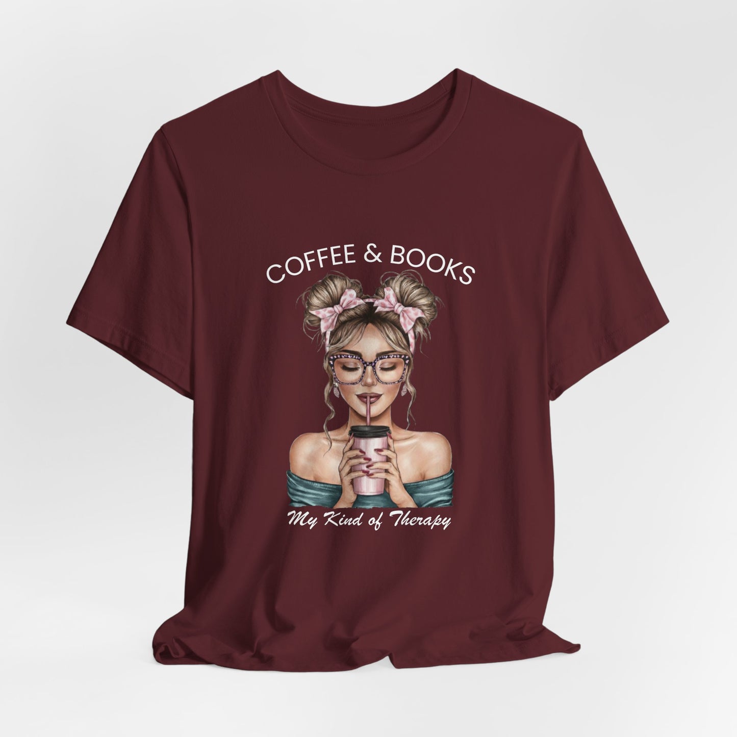 Coffee & Books Tee —My Kind of Therapy  T-Shirt