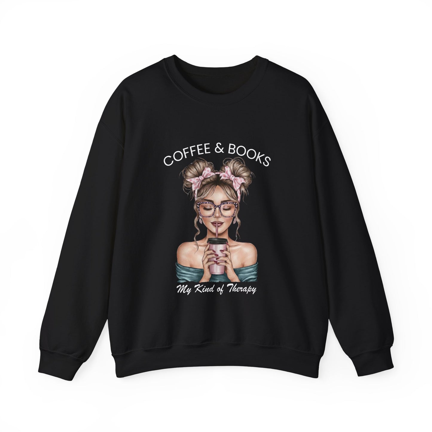 Coffee & Books  — "My Kind of Therapy Cozy Pullover