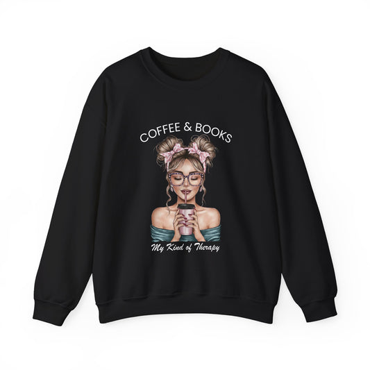 Coffee & Books  — "My Kind of Therapy Cozy Pullover