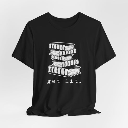 Get Lit Book Stack Tee