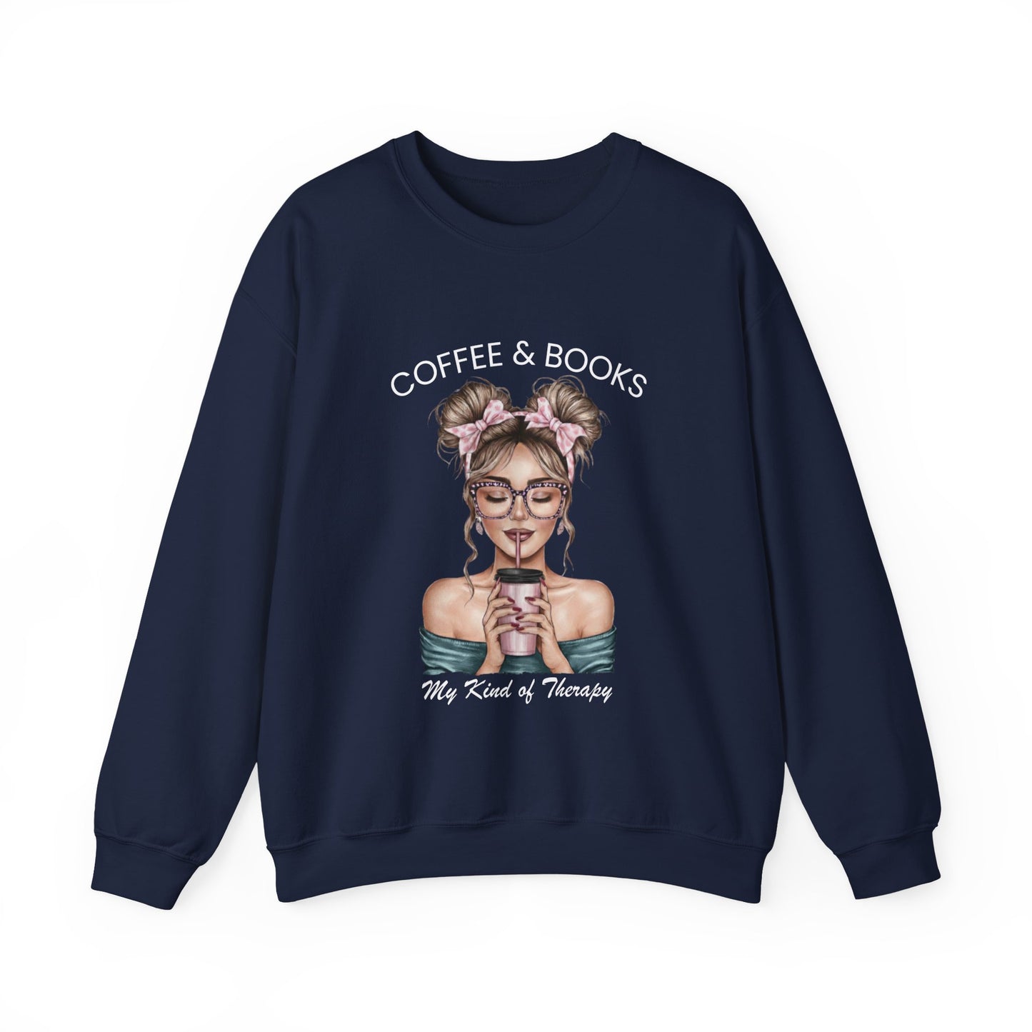 Coffee & Books  — "My Kind of Therapy Cozy Pullover